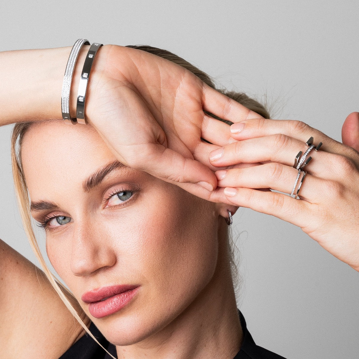Bracelete de Pedra Luxe - Prata